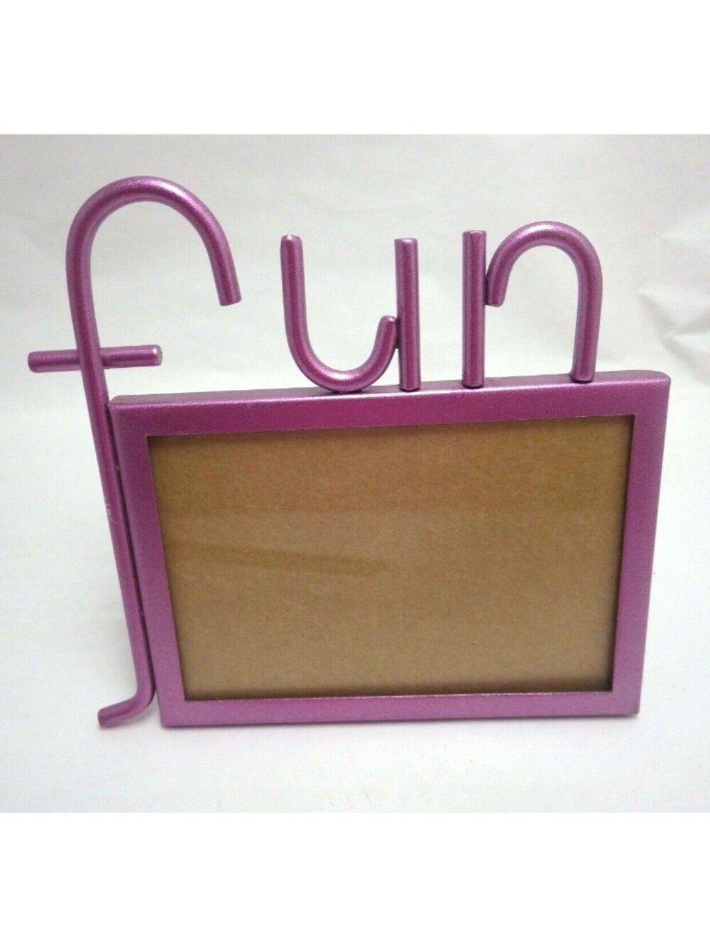 Elsa Fun Picture Frame Table Picture Metallic Pink Metal Photo 3x5
